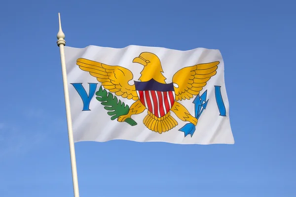 Az Amerikai Virgin-szigetek zászlaja — Stock Fotó