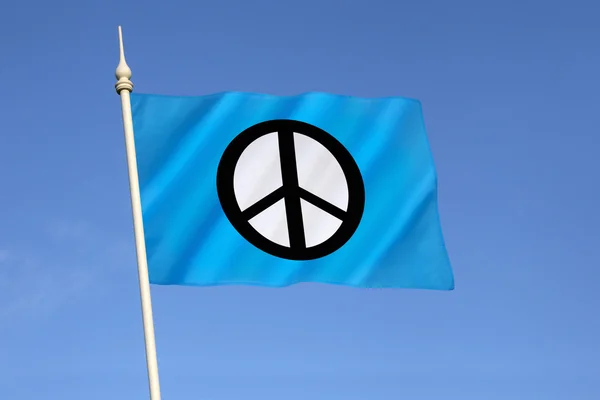 Bandeira da Campanha para o Desarmamento Nuclear - CND — Fotografia de Stock