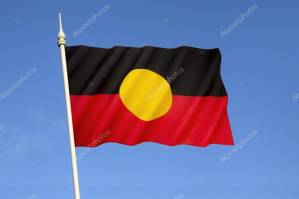 Eve Tegne forsikring syv Australian Aboriginal Flag Stock Photo by ©Steve_Allen 59021369