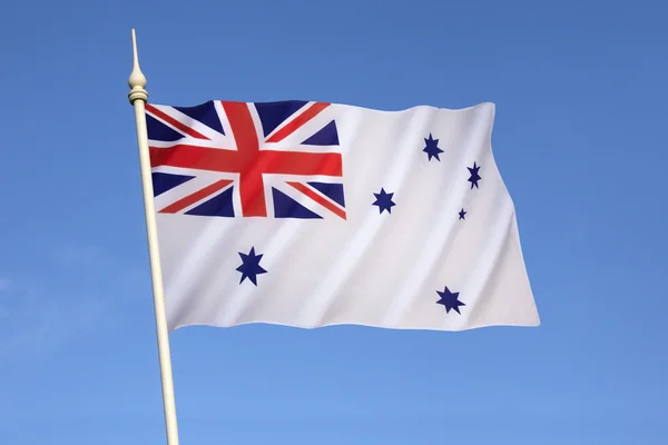 Australiska White Ensign - Royal Australian Navy — Stockfoto