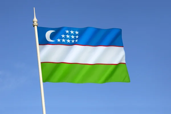 उझबेकिस्तानचा ध्वज — स्टॉक फोटो, इमेज