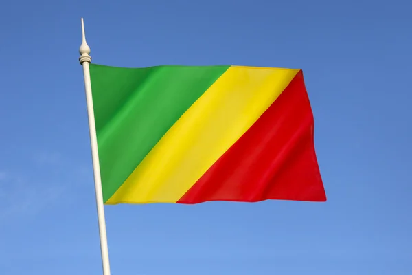 Flaga Republiki Konga — Zdjęcie stockowe