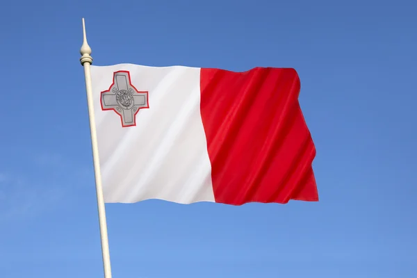 Flagge von Malta — Stockfoto