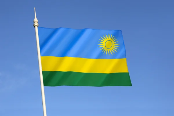 Flagga rwanda — Stockfoto