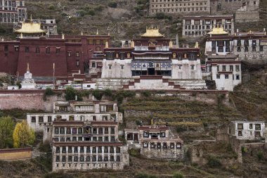 Ganden Monastery in Tibet - China clipart