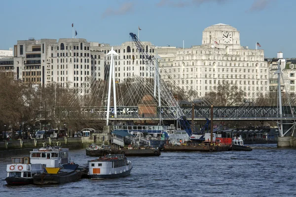 Rzeki Thames - Londyn - Anglia — Zdjęcie stockowe