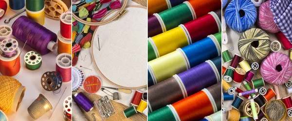 Handicrafts - Sewing and Embroidery — Stock Photo, Image