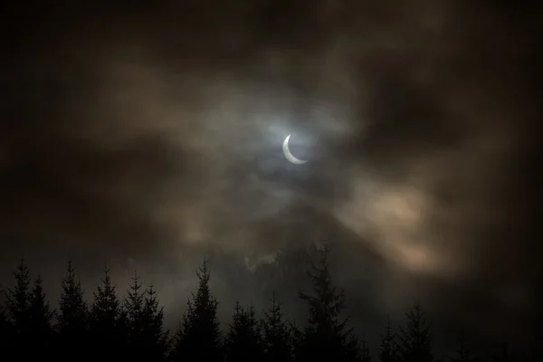 Eclipse solar parcial — Foto de Stock