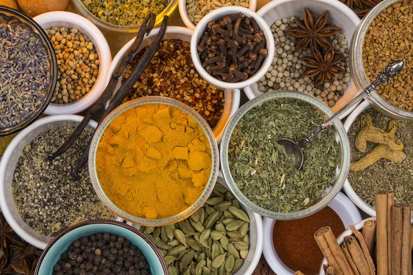 Dried Herbs and Spices — Stock Photo, Image