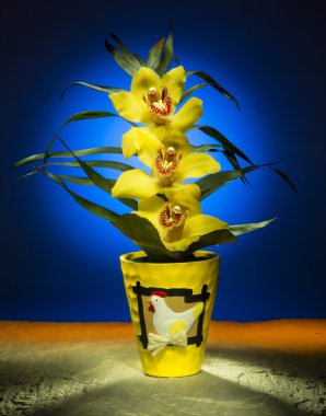 Işık boyama - Paskalya orkide