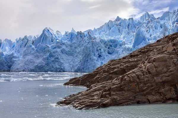 Gri buzul - Patagonia - Şili — Stok fotoğraf