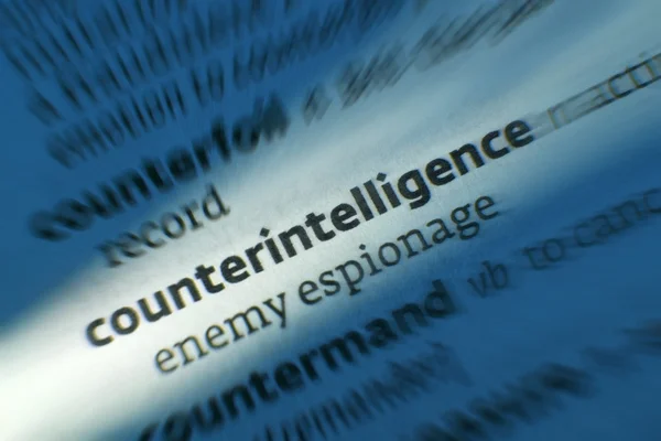 Contraspionage - dictonary definitie — Stockfoto