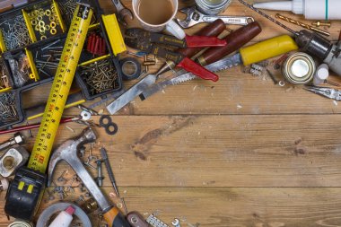 Metin için düzensiz Workbench - eski araçları - yer