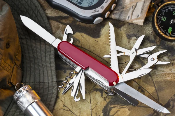 Swiss Army Style Knife - Great Outdoors — Stock Photo, Image