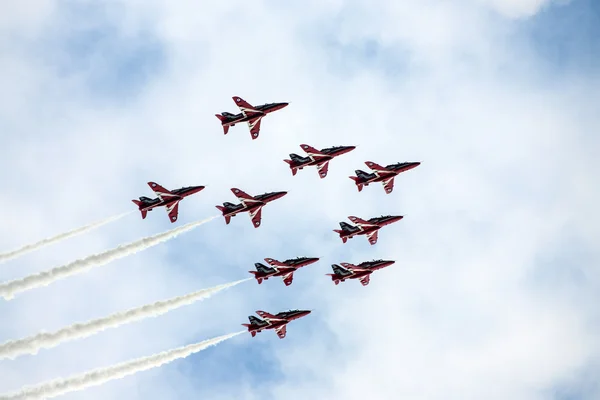 Red Arrows RAF Team — стоковое фото