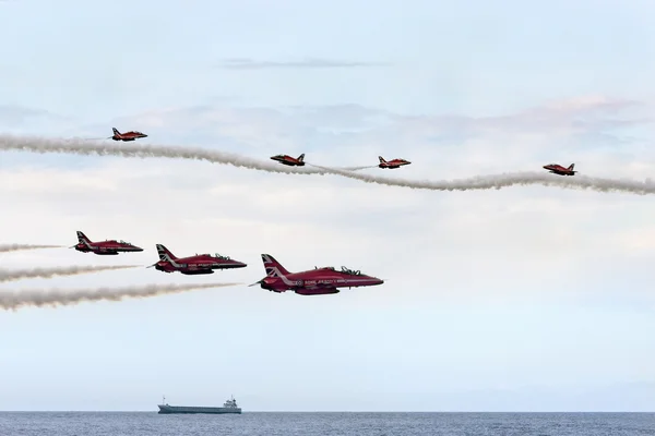 Red Arrows RAF Team — стоковое фото