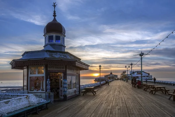 Blackpool North Pier al tramonto - Inghilterra - Settembre 201 — Foto Stock