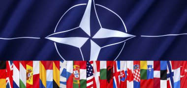 Nato - sayfa üstbilgisi 28 bayrakları