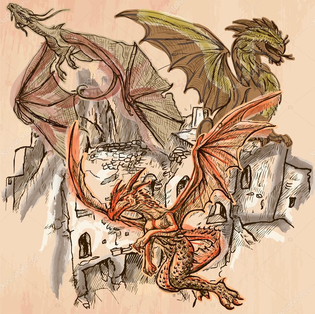 Drachen Leicht Zeichnen