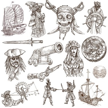 Korsanlar (no.2) - bir elle çizilmiş koleksiyonu