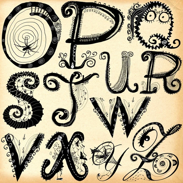 kıvırcık oynak alfabesi - O z