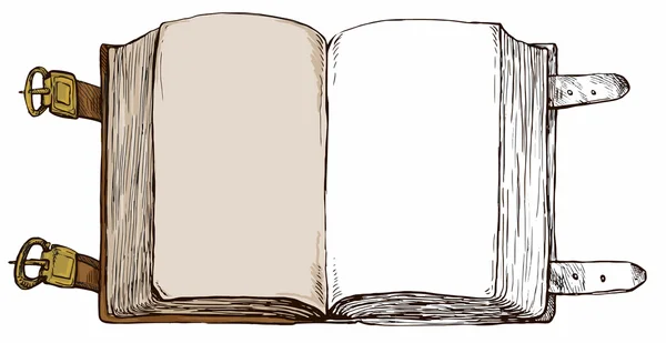 Kniha - ručně kreslenou pozadí — Stockový vektor