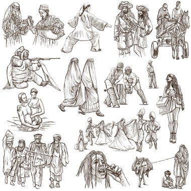 Natives - Hand drawn illustrations clipart