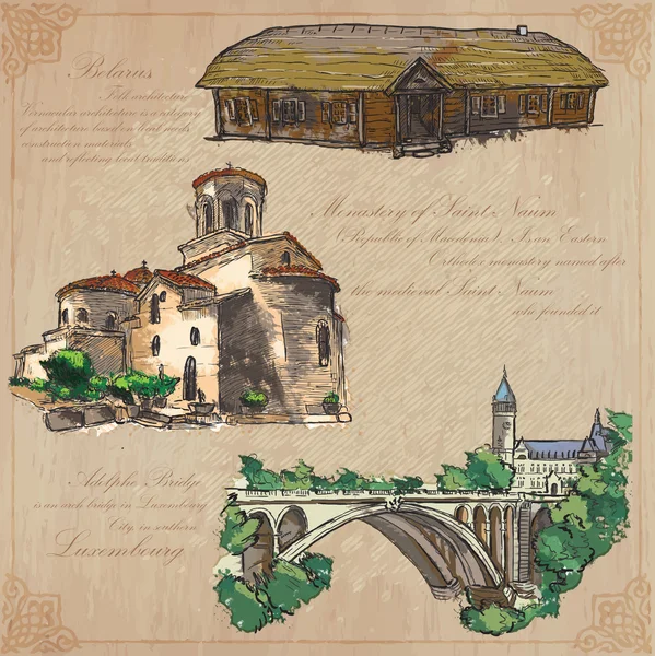 NAD mimarisi - elle çizilmiş vektör paketi yerleştirir