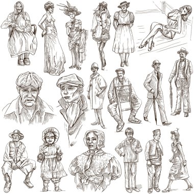 yıl 1870-1970, çizimler arasında moda