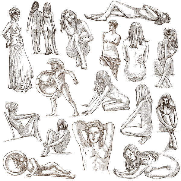 Nudity in Art - Hand drawings, Full sized pack