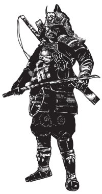 An hand drawn vector from Japan Culture - Samurai, Shogun clipart