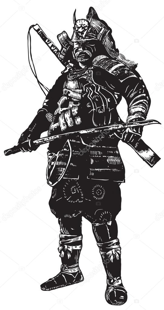 An hand drawn vector from Japan Culture - Samurai, Shogun