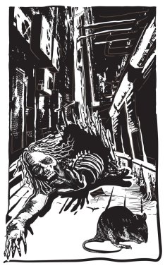 Undead, Zombie - serbest çizim vektör,