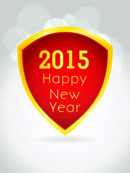 Szczęśliwego nowego roku 2015 celebracja koncepcja. Powitanie karta Creative — Wektor stockowy