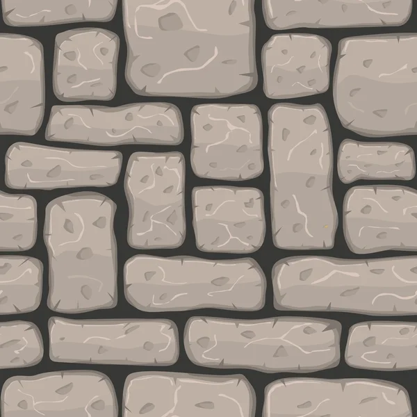 Seamless cartoon stone texture. Vector illustration. — Stock Vector