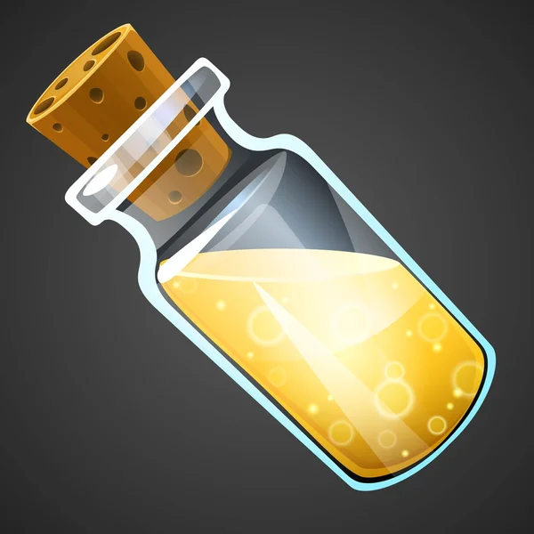 Vector cartoon potion bottle — Stock Vector