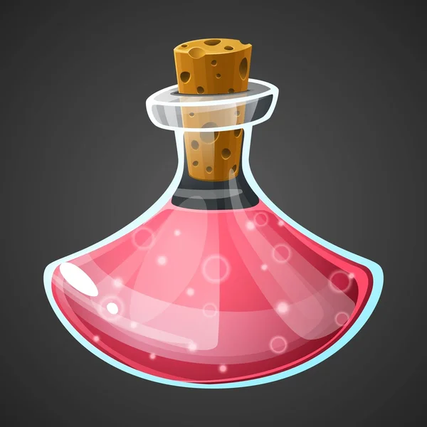 Vector cartoon potion bottle — Stock Vector