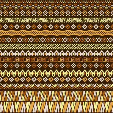 Vektör Afrika tarzı desen kabile motifleri ile.