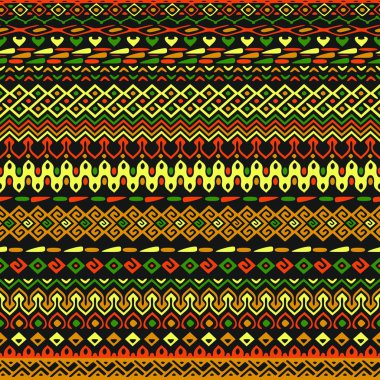Vektör Afrika tarzı desen kabile motifleri ile. 