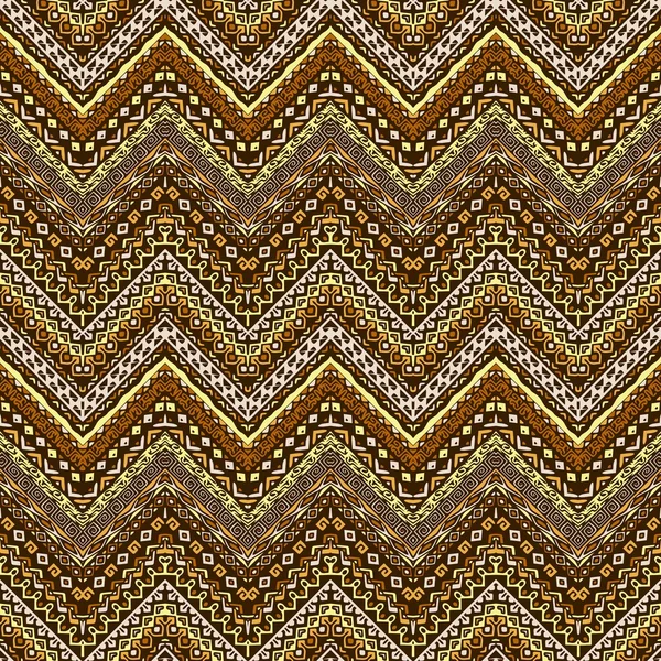 Motif vectoriel en chevron de style africain avec motifs tribaux . — Image vectorielle