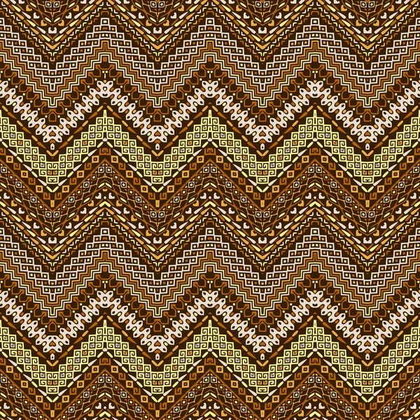 Motif vectoriel en chevron de style africain avec motifs tribaux . — Image vectorielle