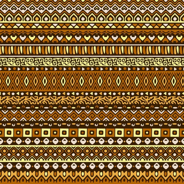 Patrón de estilo africano vectorial con motivos tribales . — Archivo Imágenes Vectoriales