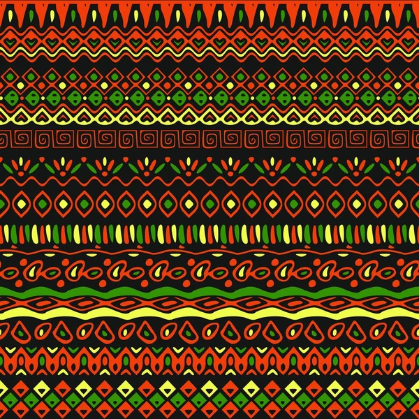 Vektorové africký styl vzorek s tribal motivy. — Stockový vektor
