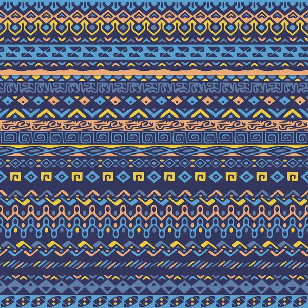 Padrão de estilo africano vetorial com motivos tribais — Vetor de Stock