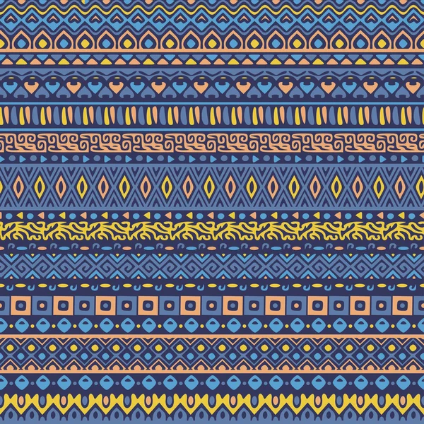 Vektorové africký styl vzorek s tribal motivy — Stockový vektor