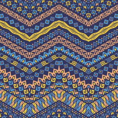 Vektör Afrika tarzı desen kabile motifleri ile.