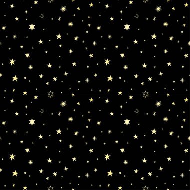 Handdrawn yıldız ile Seamless Modeli. 