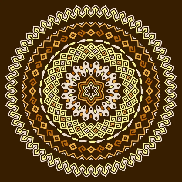 Vektor Mandala Hintergrund mit böhmischen, orientalischen, indischen, arabischen, afrikanischen Motiven. — Stockvektor