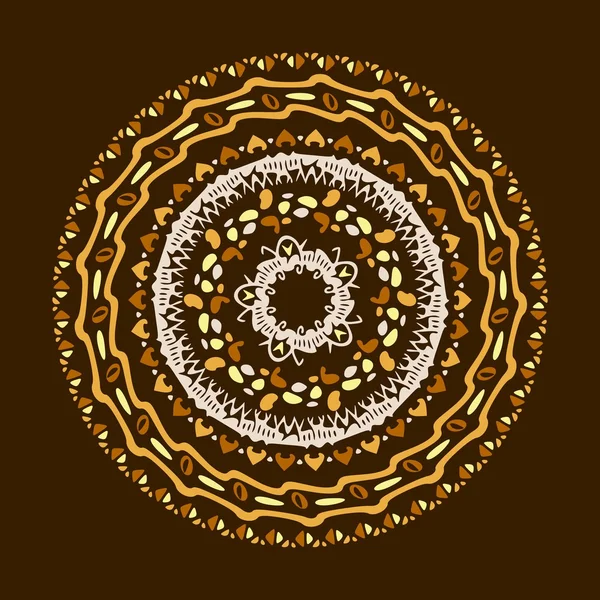 Vector mandala fundal cu motive boem, oriental, indian, arab, african . — Vector de stoc