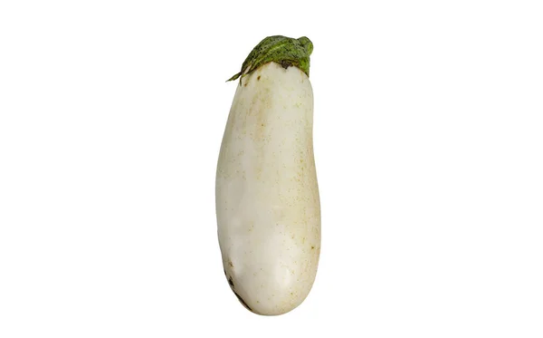 Beyaz Arka Planda Beyaz Patlıcanlar — Stok fotoğraf